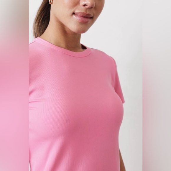 Athleta Signature Rib Baby Tee Dress Size M - Picture 5 of 11